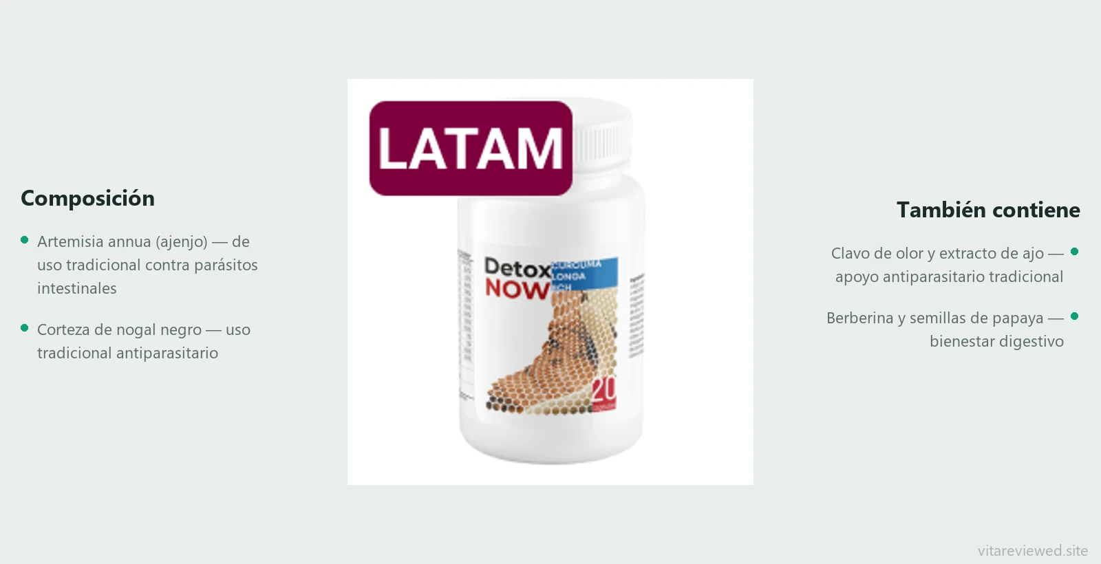 Detox Now — composición