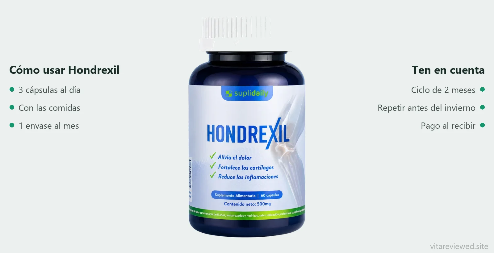 Cómo usar Hondrexil