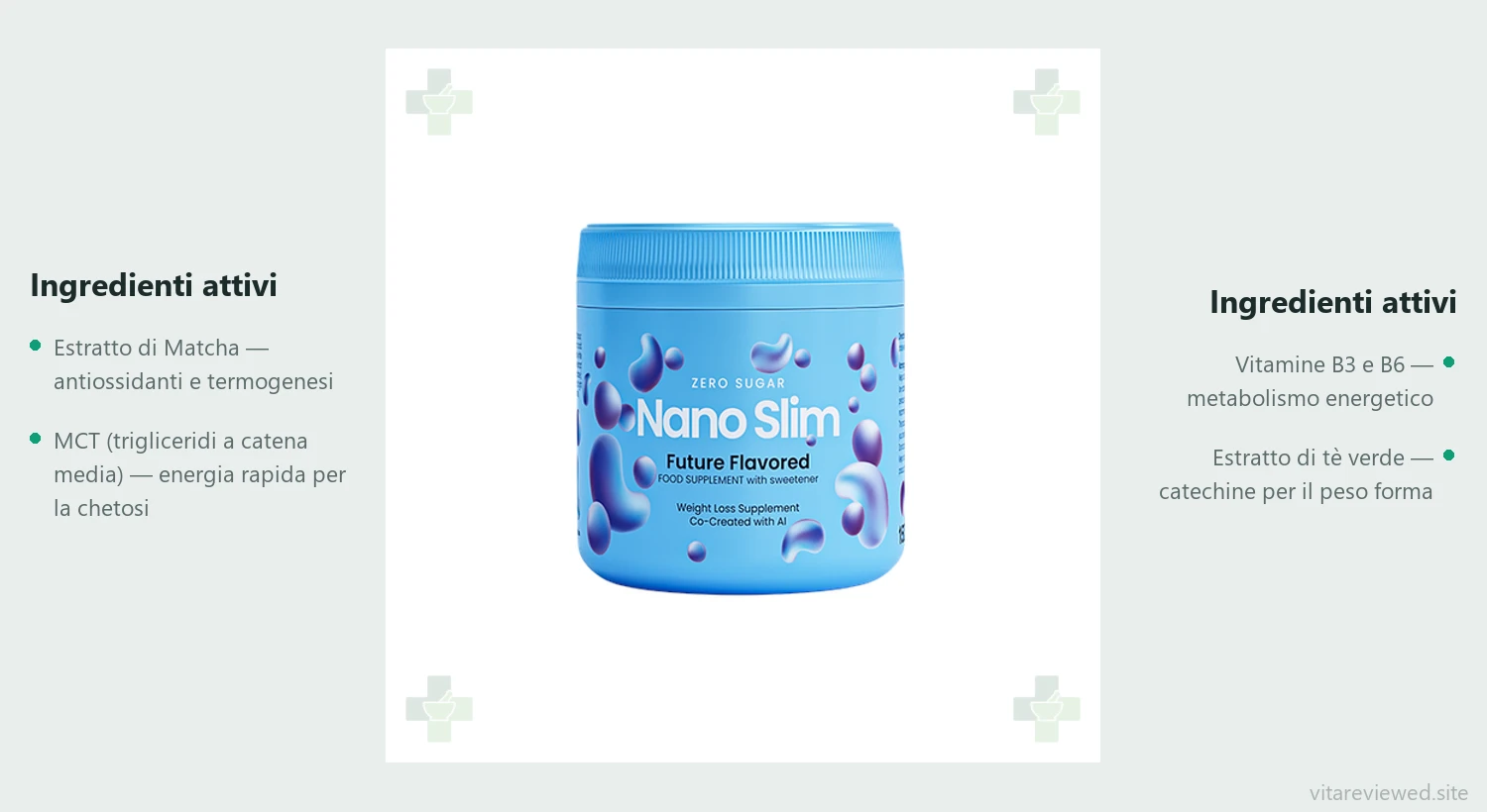 Nano Slim — composizione e azione degli ingredienti