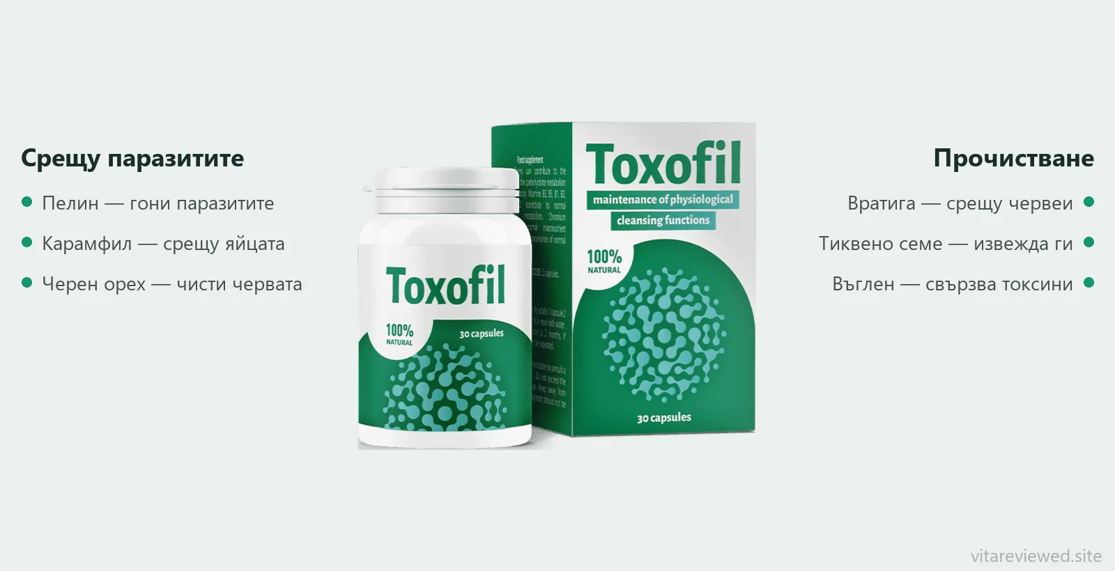 Състав на Toxofil